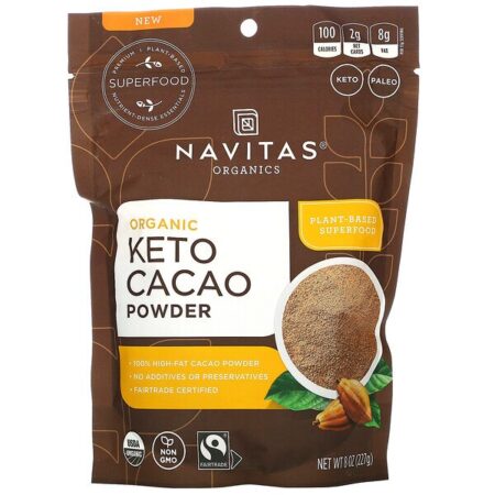 Navitas Organics, Organic Keto Cacao Powder, 8 oz (227 g)