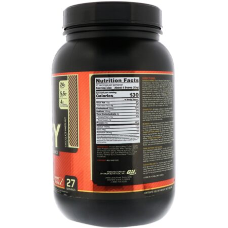 Optimum Nutrition, Gold Standard, 100% Whey, Avelã com Chocolate, 907 g (2 lb) - Image 2