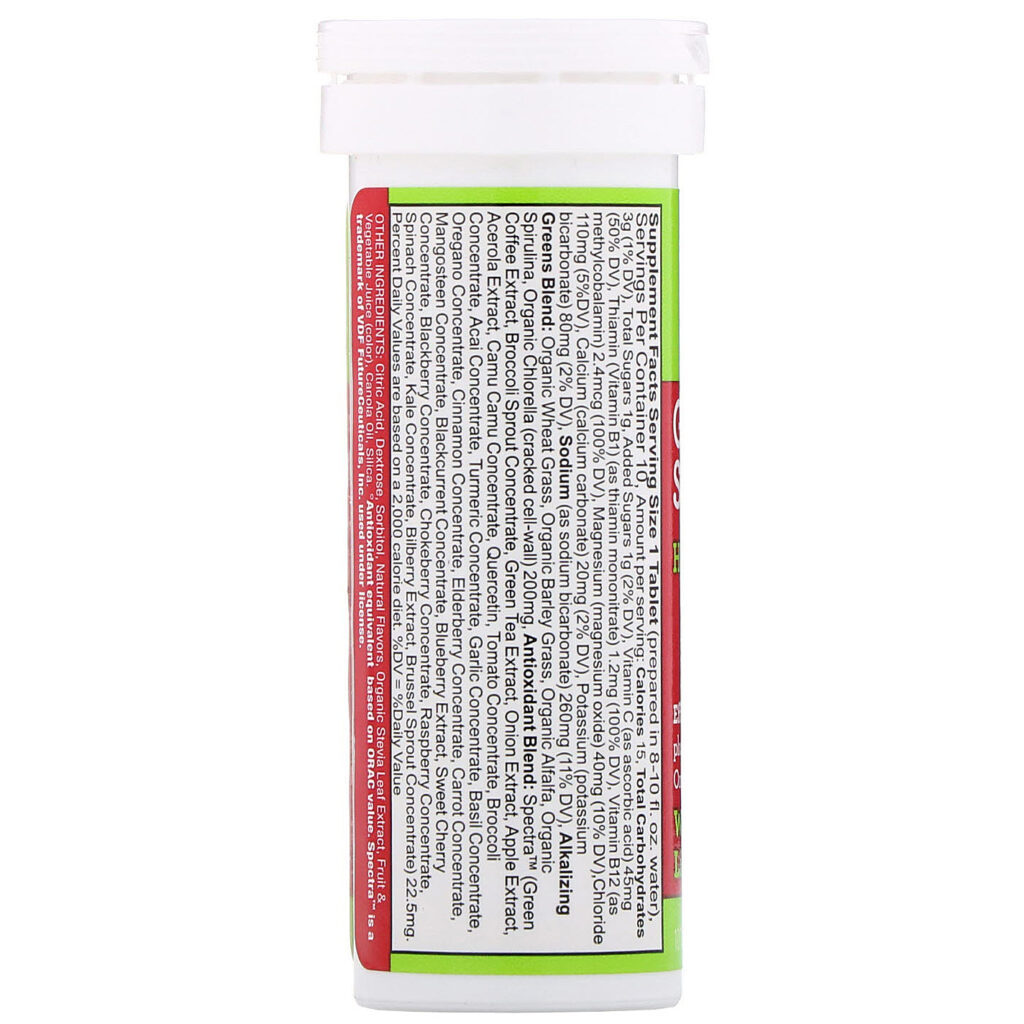 Amazing Grass, Green Superfood, Verduras Efervescentes para Hidratação, Sabor Melancia e Limão, 10 Comprimidos - Imagem 2
