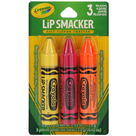 Lip Smacker, Crayola, Lip Balm, Trio Pack, 3 Pieces, 0.14 oz (4.0 g) Each - Image 2