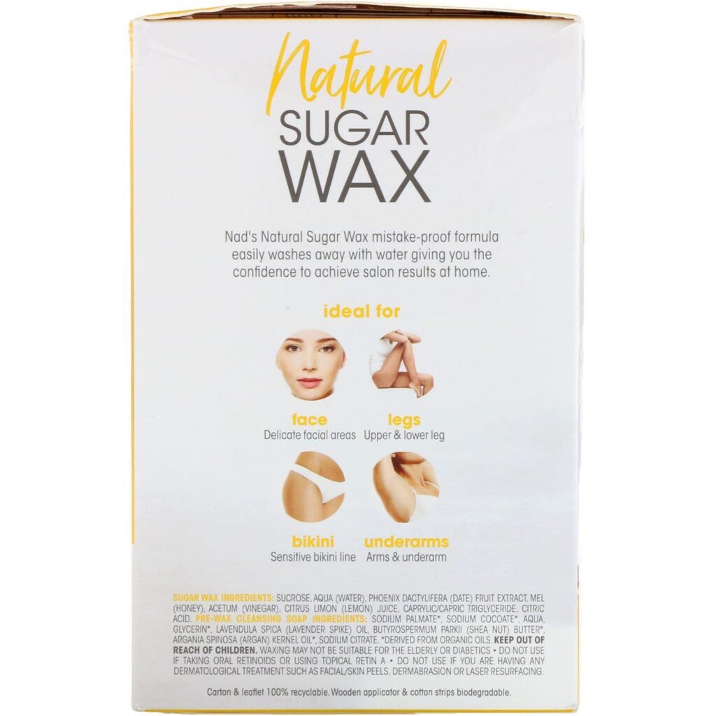 Nad's, Natural Sugar Wax, 6 oz (170 g) - Imagem 2
