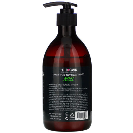 Helloganic, Season In the Body Bubble Shower, Noel, 16.9 fl oz (500 ml) - Image 2