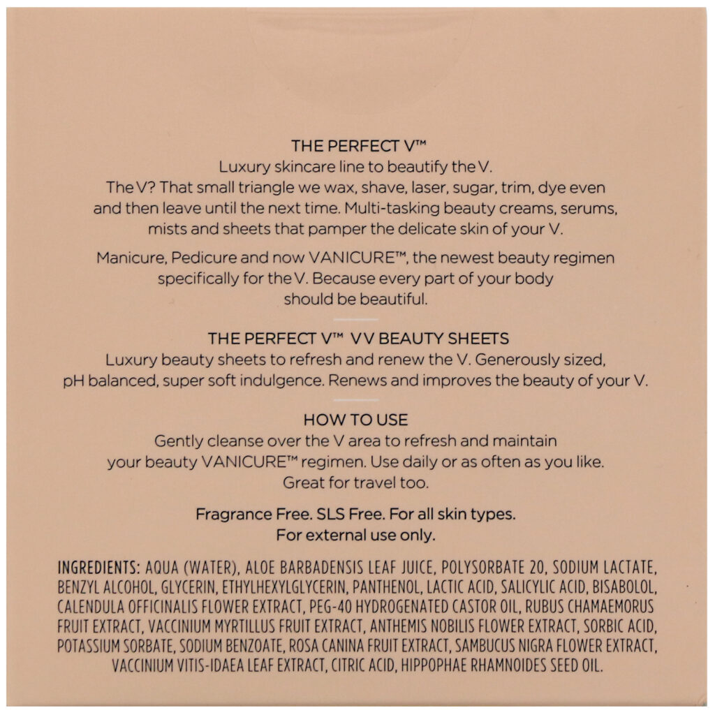 The Perfect V, V V Beauty Sheets, 14 Sheets, 0.063 fl oz (1.92 ml) - Imagem 2