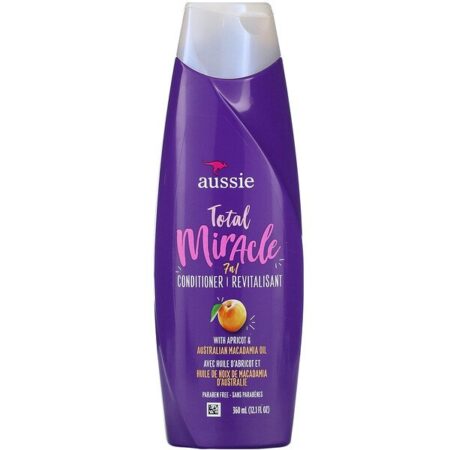 Aussie, Milagre Total, 7 em 1, Condicionador com Óleo de Macadâmia Australiana e Damasco, 360 ml (12,1 fl oz)