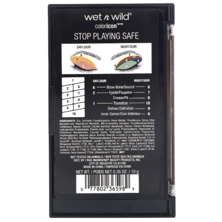 Wet n Wild, Paleta de sombras Color Icon, 763D Pare de viver sem riscos, 0,35 oz (10 g) - Image 3