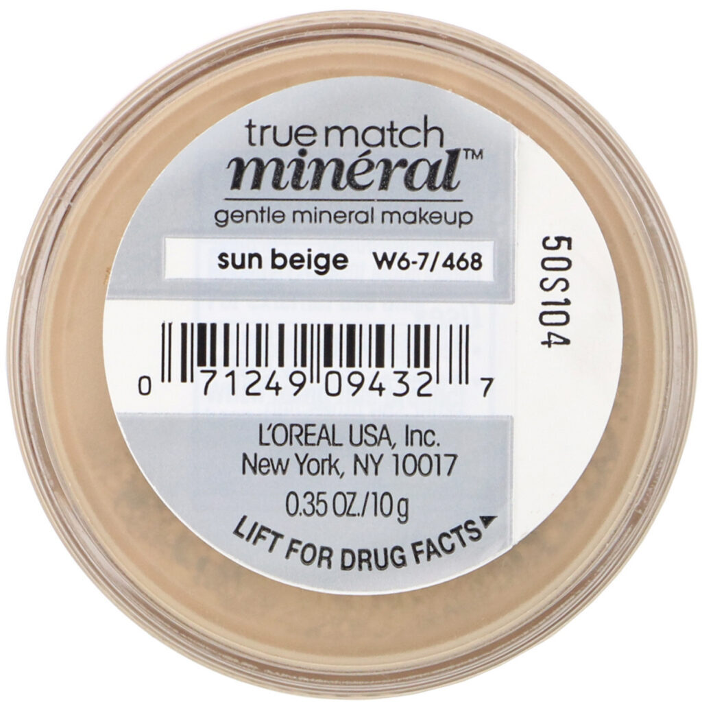 L'Oreal, True Match, Base mineral, W6-7/468 Bege sol, 10 g - Imagem 3