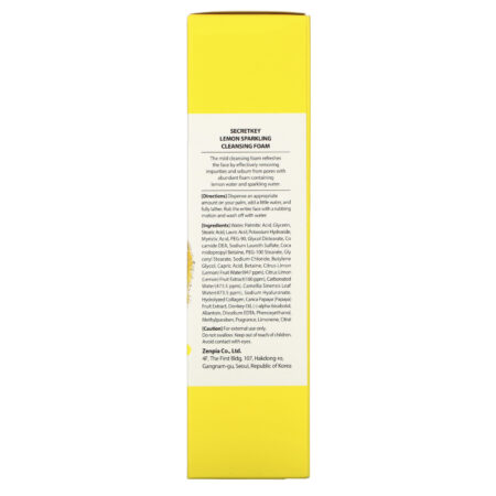 Secret Key, Lemon Sparkling Cleansing Foam, 7.05 oz (200 g) - Image 3