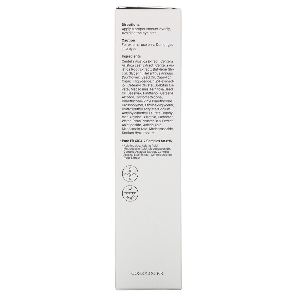 Cosrx, Pure Fit, Cica Cream, 1.69 fl oz (50 ml) - Imagem 3