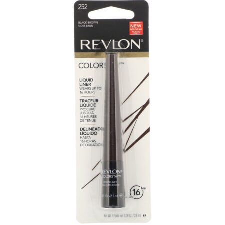 Revlon, Delineador Líquido Colorstay, Black Brown, 2,5 g - Image 2