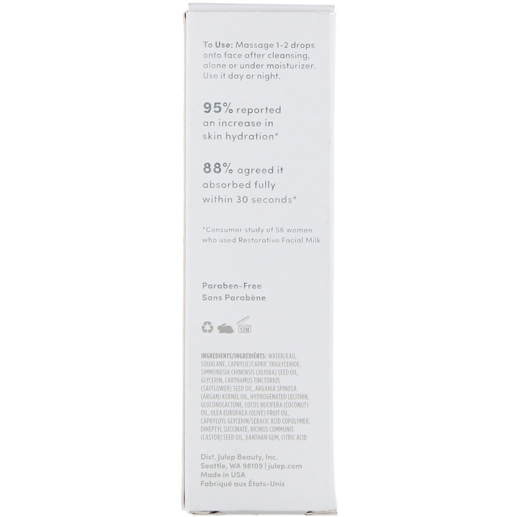 Julep, What Your Skin Needs, Leite Facial Restaurador, 29,6 ml (1 fl oz) - Imagem 3