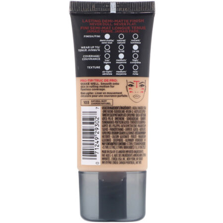 L'Oreal, Base Infallible Pro-Matte, Natural Buff 103, 30 ml - Image 2