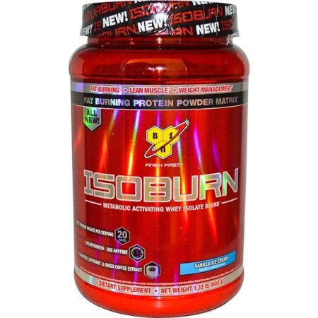 BSN, Isoburn, Whey Blend Isolado de Ativação Metabólica, Sorvete de Baunilha, 1,32 lb (600 g)