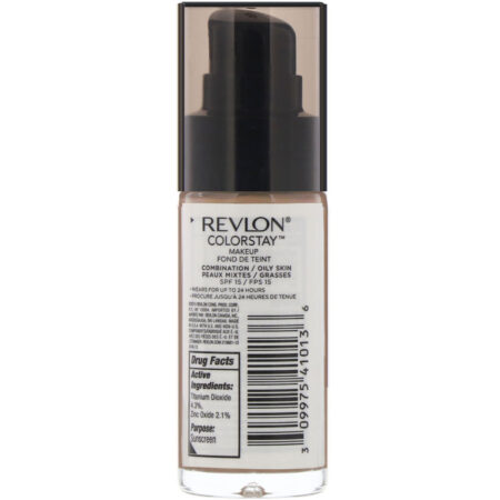 Revlon, Base líquida Colorstay para peles mistas a oleosas, 350 Rich Tan, 30 ml - Image 2