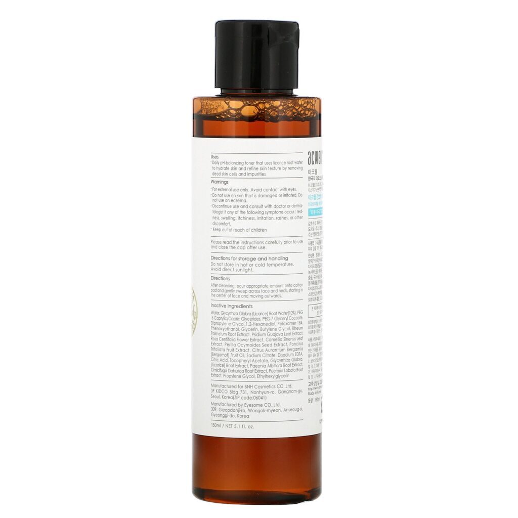 Acwell, 5.5 Licorice pH Balancing Cleansing Toner, 150 ml - Imagem 2
