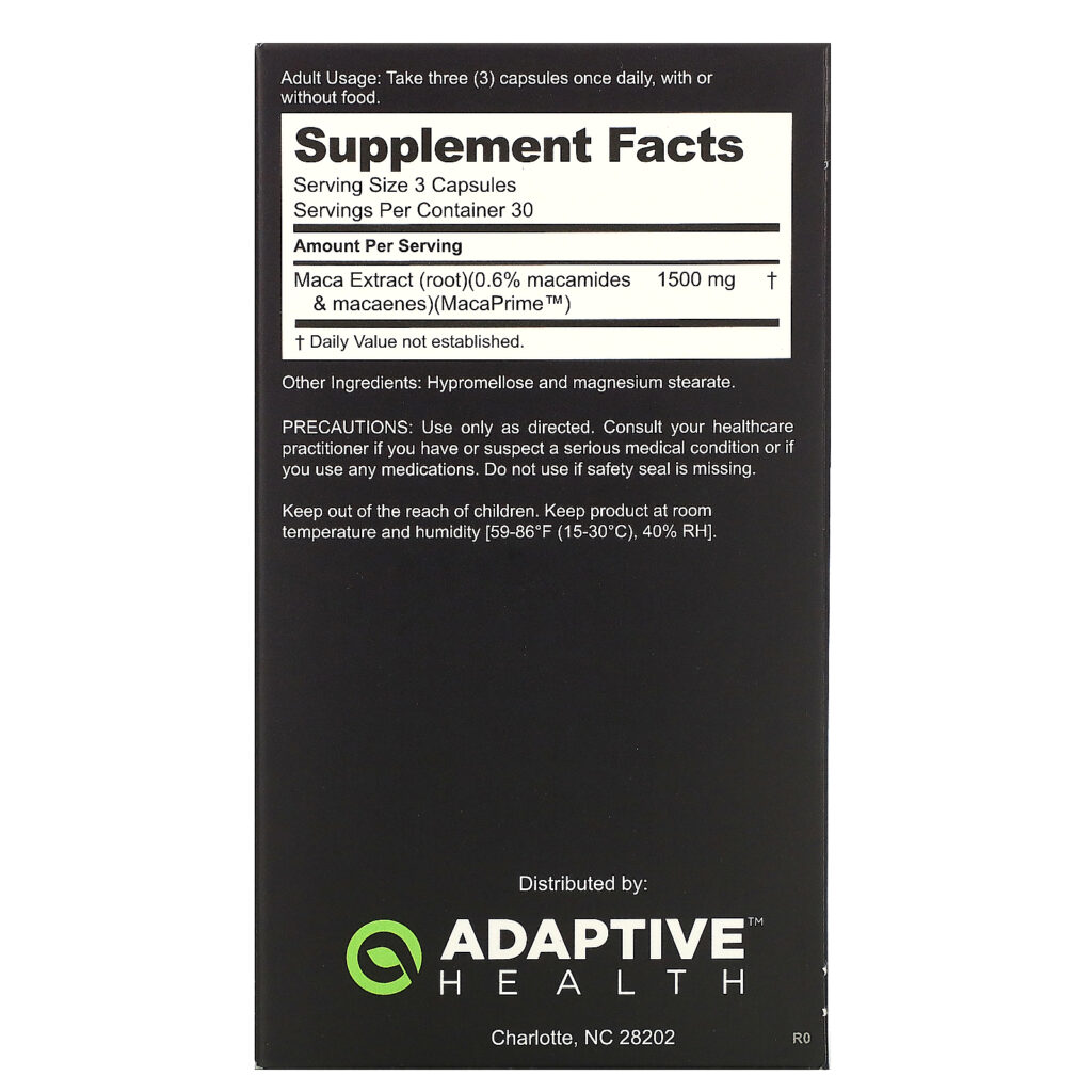 Nugenix, Peruvian Maca, 1,500 mg, 90 Capsules - Imagem 2