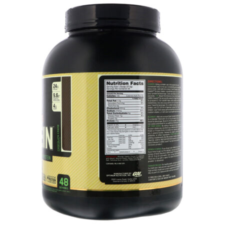 Optimum Nutrition, Gold Standard 100% Casein, Naturally Flavored, Chocolate Creme, 4 lbs (1.81 kg) - Image 2