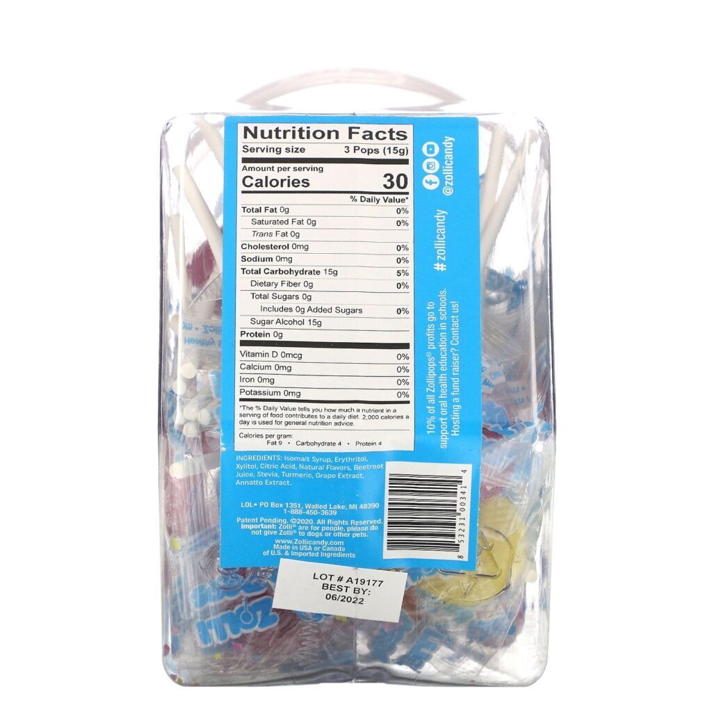Zollipops, The Clean Teeth Pops, Assorted, 23 Pops, 5.2 oz - Imagem 3