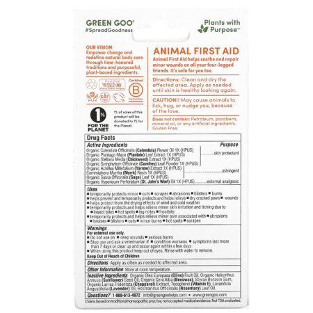 Comprar Green Goo, Animal First Aid Salve,  oz ( g) preço no Brasil  loja online promoção Animais de Estimação, Green Goo, Saúde dos Animais de  Estimação, Todas as Marcas de (A-Z) -