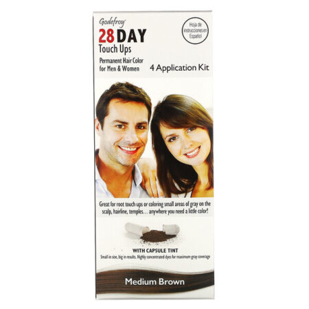 Godefroy, 28 Day Touch Ups, Medium Brown, 4 Application Kit