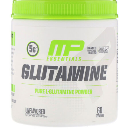 MusclePharm, Essentials, Glutamina, Sem Sabor, 300 g (0,66 lb)