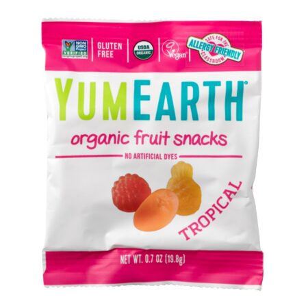 YumEarth, Organic Fruit Snacks, Tropical, 43 Packs, 0.7 oz (19.8 g) Each - Image 3