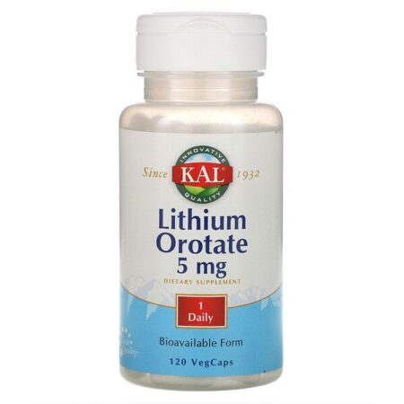 KAL, Orotato de Lítio, 5 mg, 120 Cápsulas Vegetais - Image 2