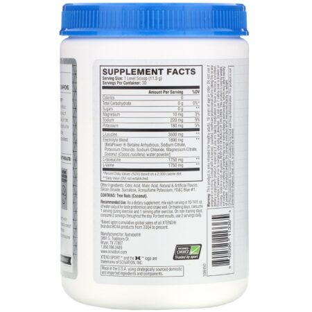 Xtend, Sport, 7 g de BCAA, Framboesa Azul Congelante, 345 g (12,2 oz) - Image 2