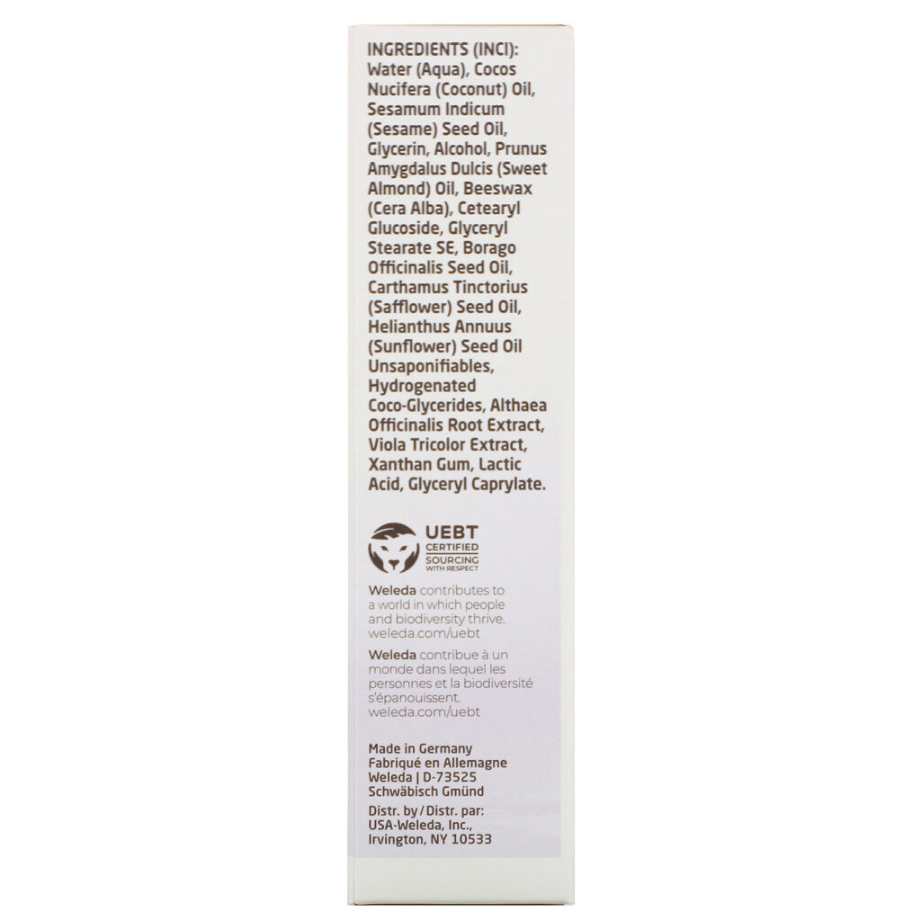 Weleda, Baby, Sensitive Care Face Cream, White Mallows Extracts, 1.7 fl oz (50 ml) - Imagem 3
