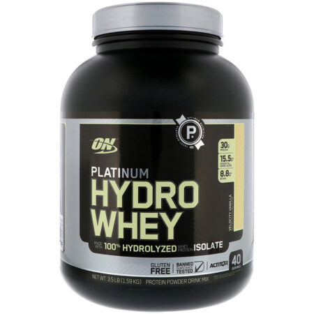 Optimum Nutrition, Platinum Hydro Whey, Velocity Vanilla, 3,5 lbs (1,59 kg)