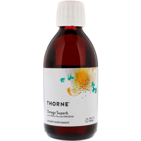 Thorne Research, Omega Superb, Lemon Berry Flavored, 8.45 fl oz (250 ml)