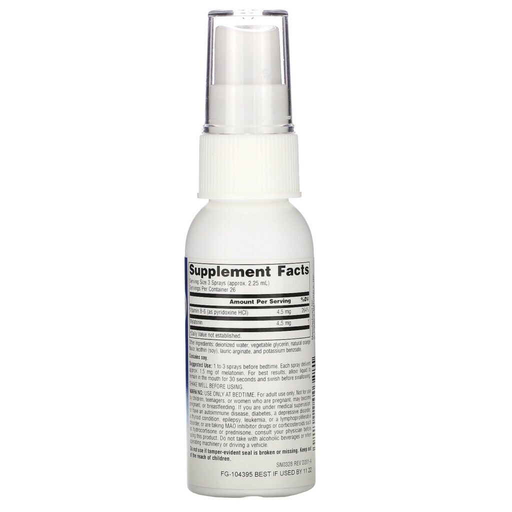 Source Naturals, Sleep Science, NutraSpray Melatonin, Orange Flavor, 1.5 mg, 2 fl oz (59.14 ml) - Imagem 2