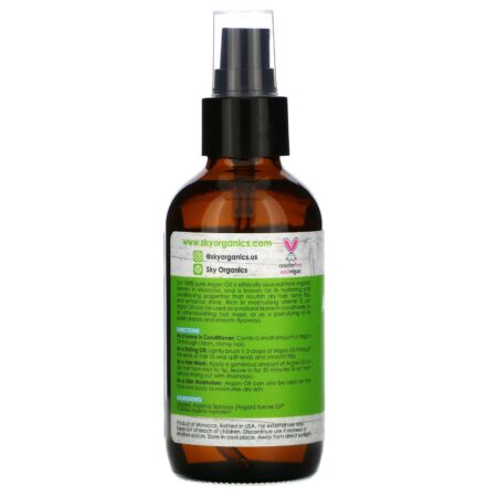 Sky Organics, Organic Argan Oil, 4 fl oz (118 ml) - Image 2