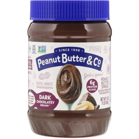 Peanut Butter & Co., Manteiga de Amendoim com Chocolate Amargo Encorpado, Dark Chocolate Dreams, 454 g (16 oz)