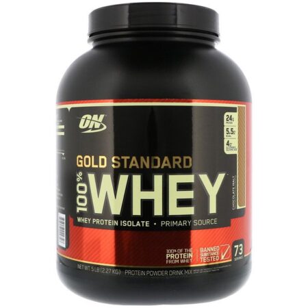 Optimum Nutrition, Gold Standard 100% Whey, Malte de Chocolate, 2,27 kg (5 lb)