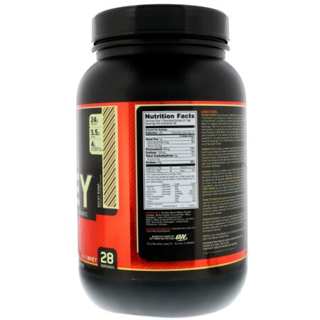 Optimum Nutrition, Gold Standard 100% Whey, Rocky Road, 2 lb (909 g) - Image 2