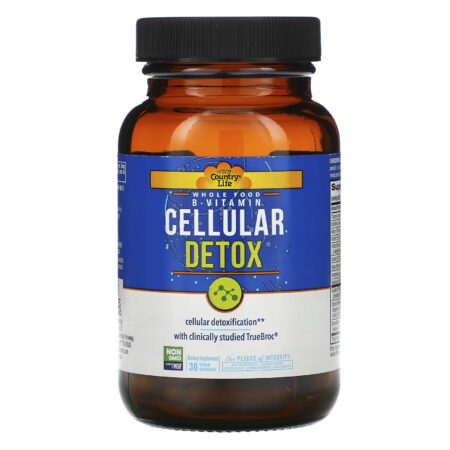 Country Life, Whole Food B-Vitamin, Cellular Detox, 30 Vegan Capsules - Image 3