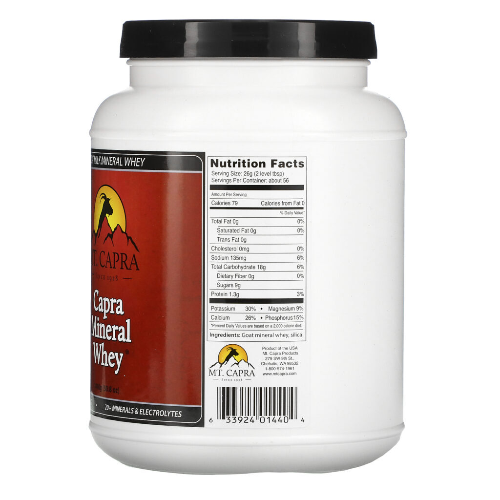 Mt. Capra, Capra Mineral Whey, 50.8 oz (1440 g) - Imagem 2