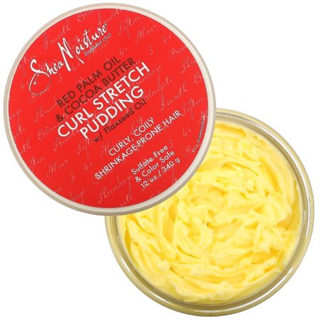 SheaMoisture, Curl Stretch Pudding, Red Palm Oil & Cocoa Butter, 12 oz (340 g) - Image 3