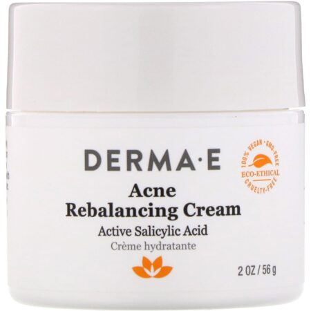 Derma E, Acne Rebalancing Cream, Active Salicylic Acid , 2 oz (56 g)