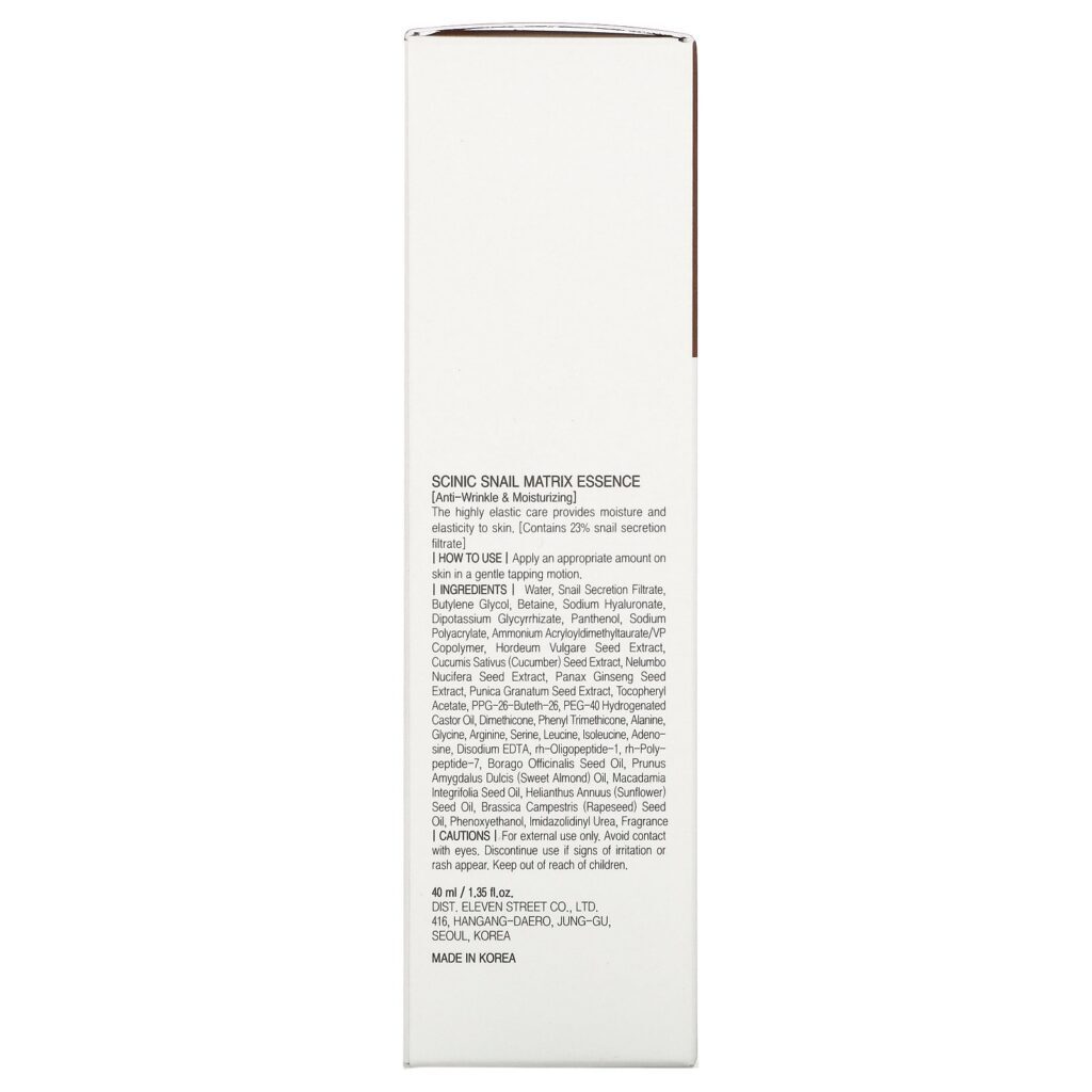 Scinic, Snail Matrix Essence, 1.35 fl oz (40 ml) - Imagem 3