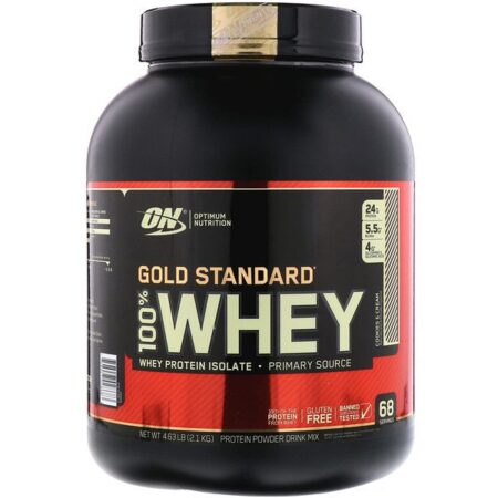 Optimum Nutrition, Gold Standard, 100% Whey, Cookies e Creme, 2,1 kg (4,63 lb)