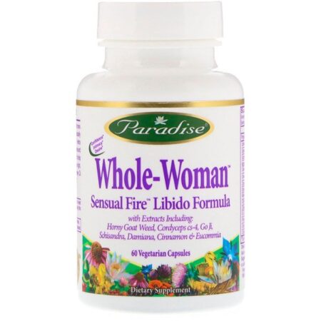 Paradise Herbs, Whole-Woman, Sensual Fire, Fórmula para Libido, 60 Comprimidos Vegetarianos