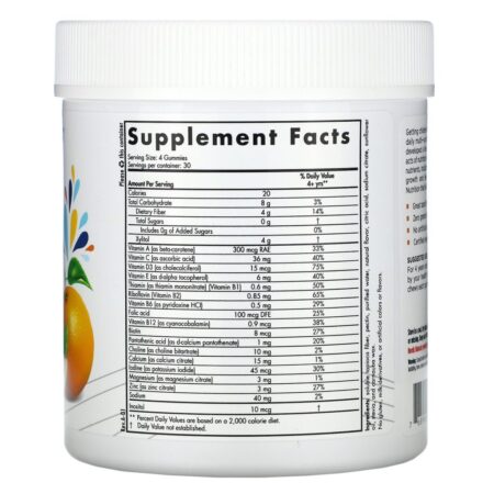 Nordic Naturals, Zero Sugar, Kids Multi Gummies, Orange Lemon , 120 Gummies - Imagem 2
