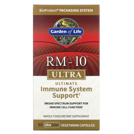 Garden of Life, RM-10 Ultra, Ultimate Immune System Support, 90 Vegetarian Capsules