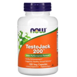 Now Foods, TestoJack 200, 120 Cápsulas Vegetais