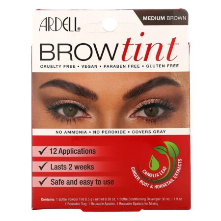 Ardell, Brow Tint, Medium Brown, 5 Piece Set - Image 2