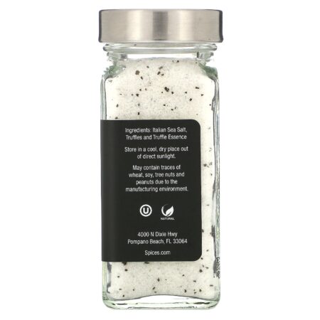 The Spice Lab, Italian Black Truffle Sea Salt, 4 oz (113 g) - Image 2