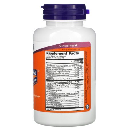 Now Foods, Air Defense Healthy Immune com PARACTIN, 90 Cápsulas Vegetais - Image 2