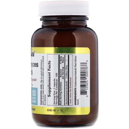 Kirkman Labs, Saccharomyces Boulardii, 3 Billions, 100 Vegetarian Capsules - Image 2