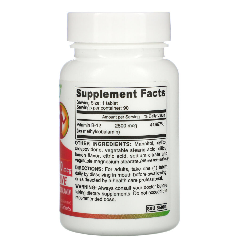 Deva, Vegan B12, 2,500 mcg, 90 Tablets - Imagem 2